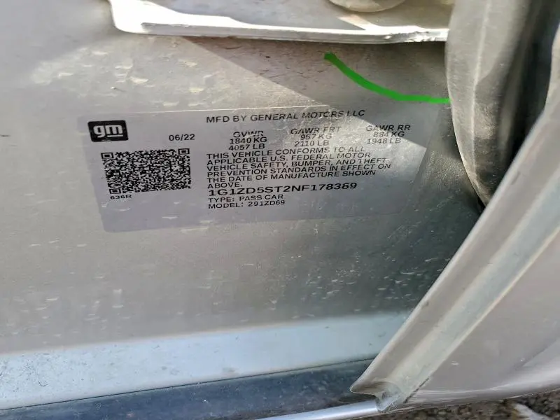 2022 CHEVROLET MALIBU LT  