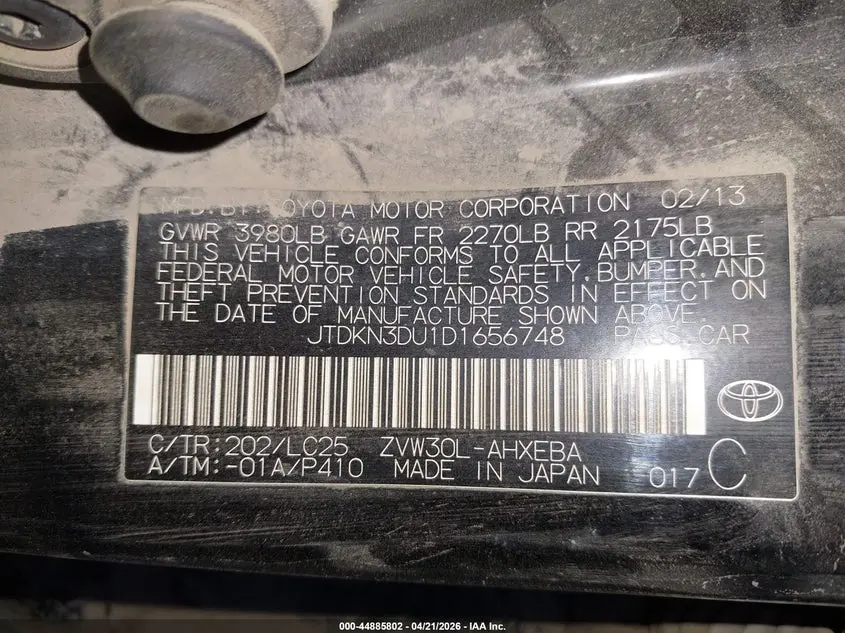 2013 TOYOTA PRIUS THREE SE