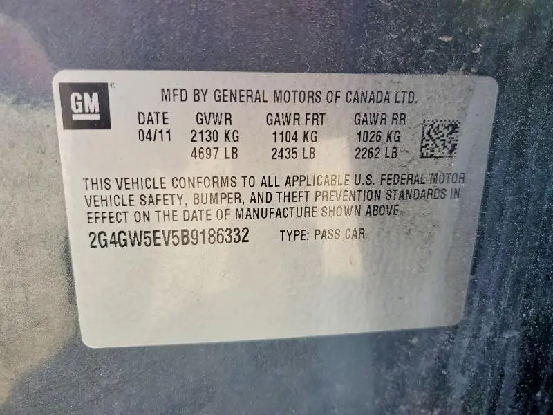 2011 BUICK REGAL CXL  
