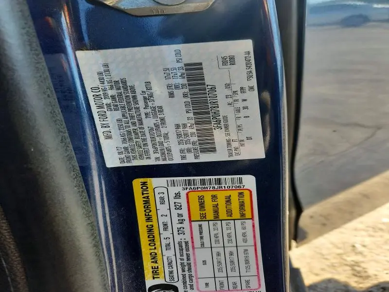 2018 FORD FUSION SE  