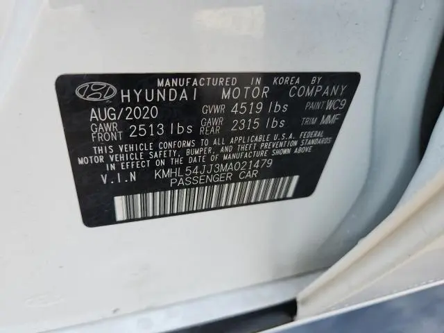 2021 HYUNDAI SONATA HYBRID  