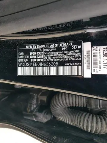 2018 MERCEDES-BENZ CLA 250  