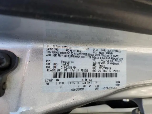 2014 FORD FOCUS SE  