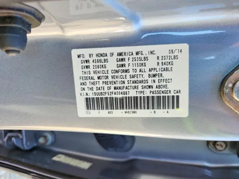 2015 ACURA TLX TECH  