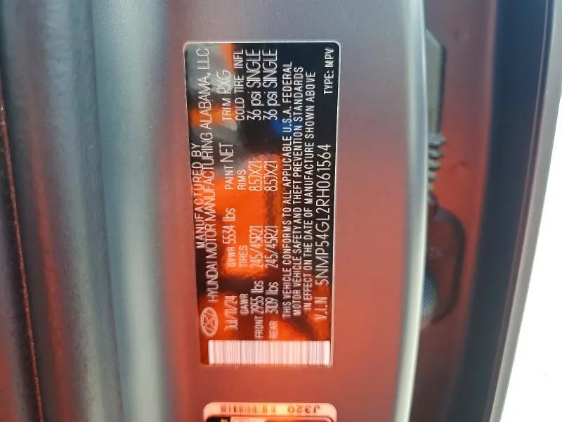 2024 HYUNDAI SANTA FE CALLIGRAPHY  