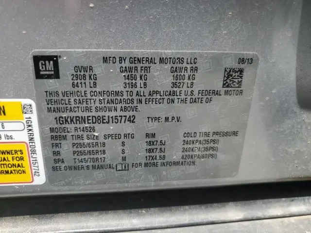 2014 GMC ACADIA SLE  