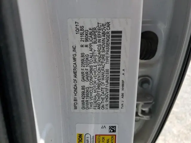 2018 HONDA ACCORD LX  