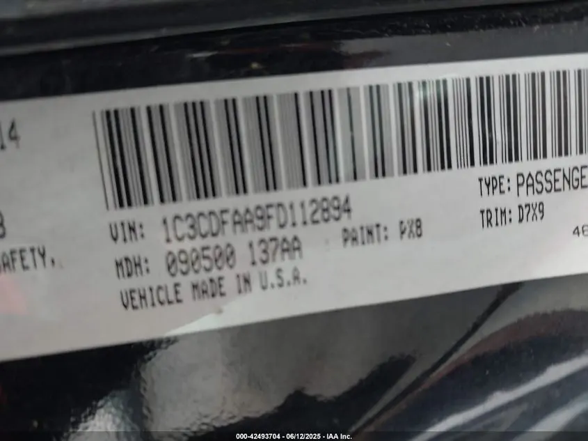 2015 DODGE DART SE