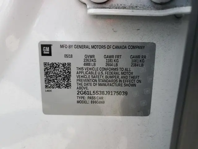 2018 CADILLAC XTS   