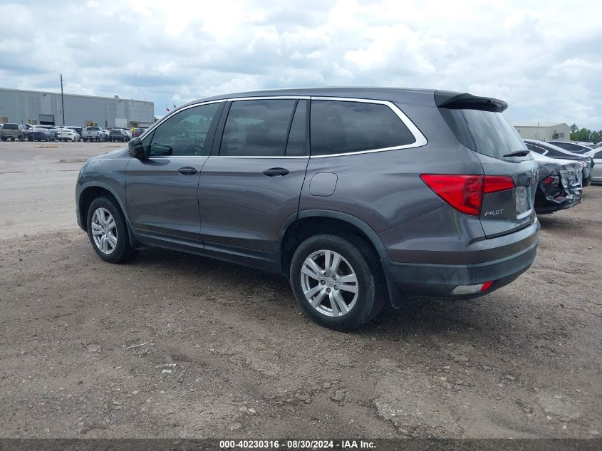 2017 HONDA PILOT LX