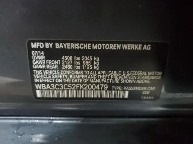 2015 BMW 320 I XDRIVE