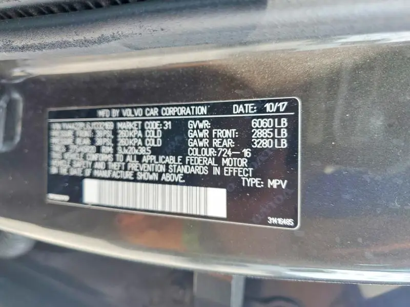 2018 VOLVO XC90 T6  