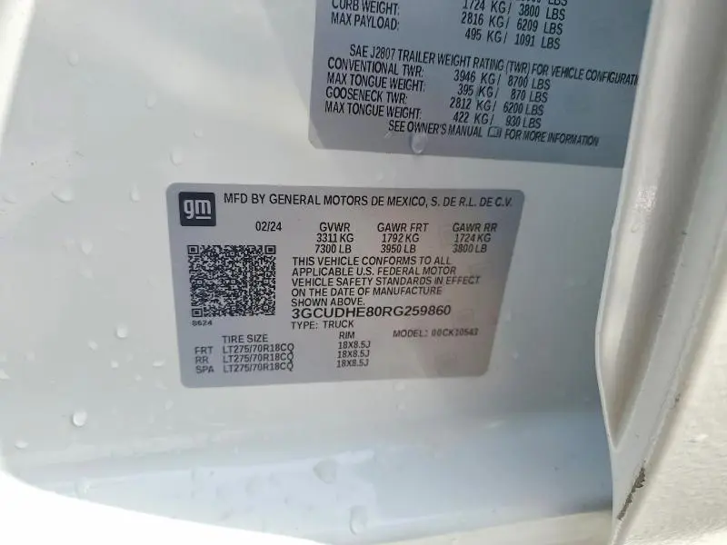 2024 CHEVROLET SILVERADO K1500 ZR2  