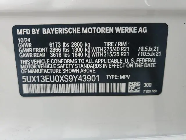 2025 BMW X5 SDRIVE 40I  