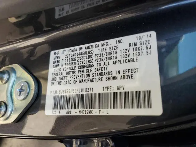 2015 ACURA RDX TECHNOLOGY  