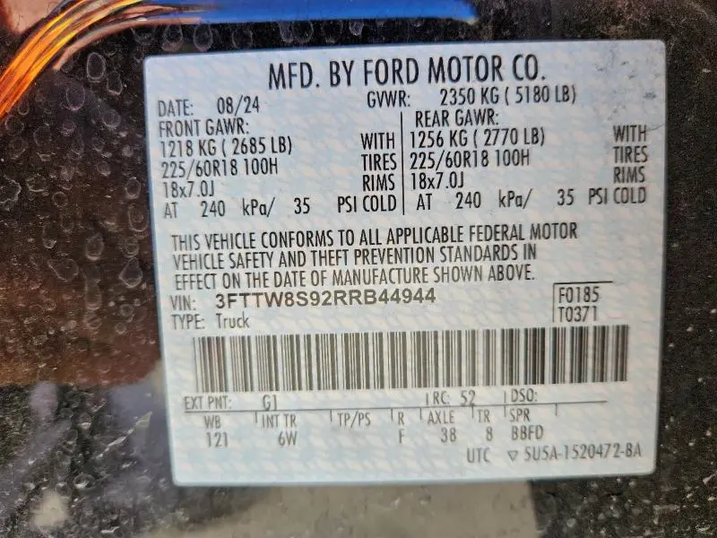 2024 FORD MAVERICK LARIAT  