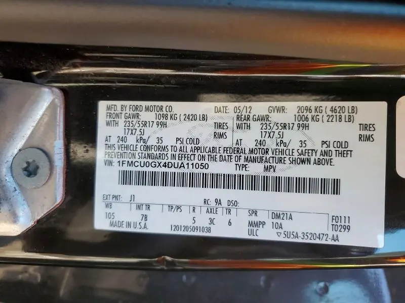 2013 FORD ESCAPE SE  