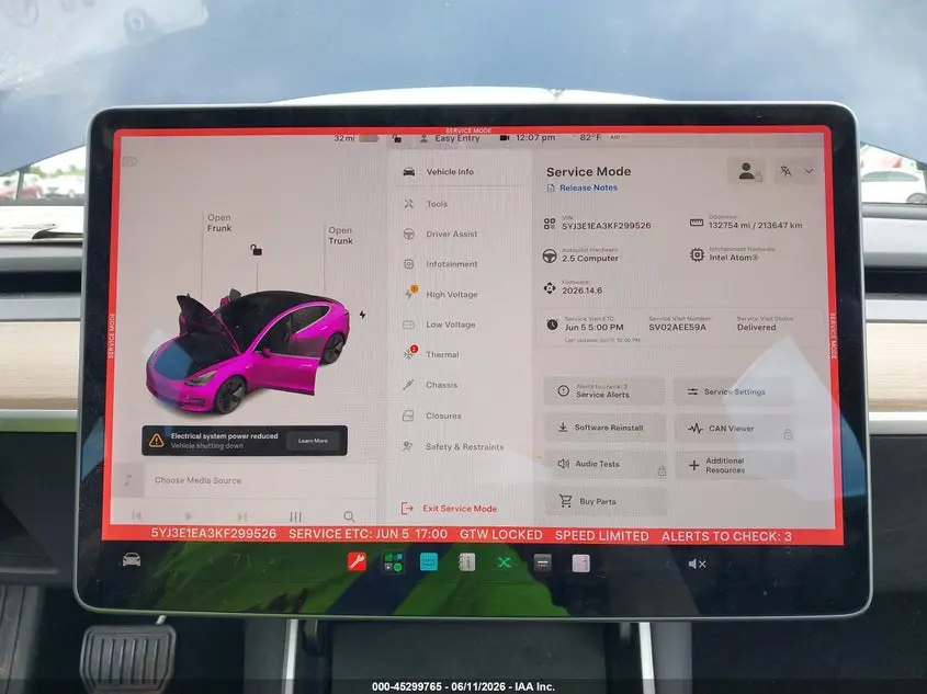 2019 TESLA MODEL 3 LONG RANGE/MID RANGE/STANDARD RANGE/STANDARD RANGE PLUS