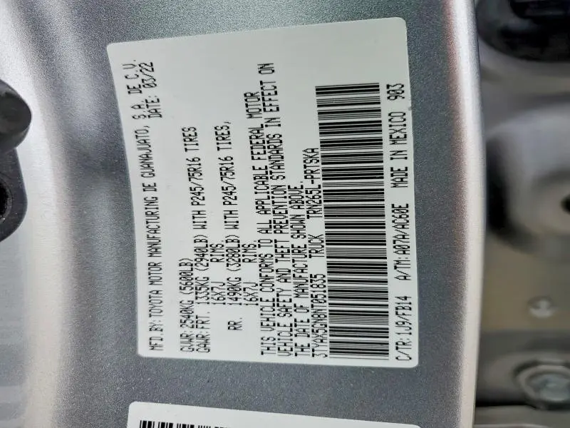 2022 TOYOTA TACOMA DOUBLE CAB  