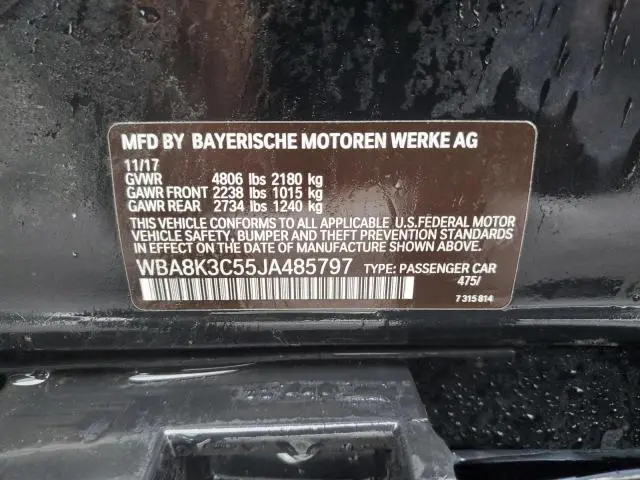 2018 BMW 330 XI  
