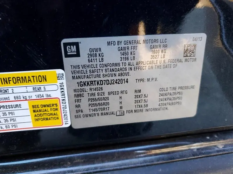 2013 GMC ACADIA DENALI  