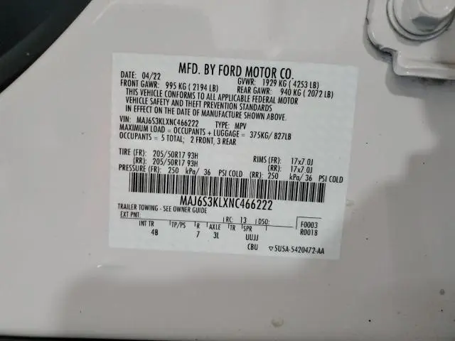 2022 FORD ECOSPORT TITANIUM  