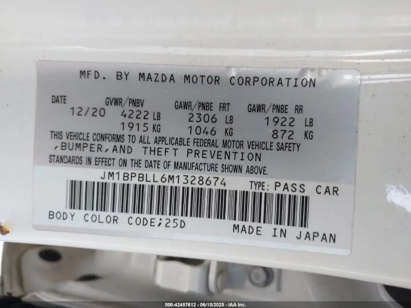 2021 MAZDA MAZDA3 HATCHBACK PREFERRED