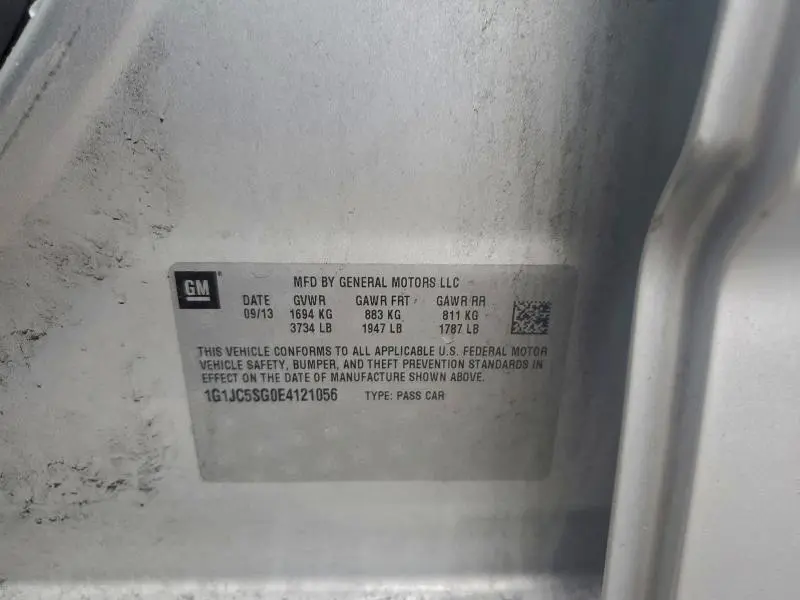 2014 CHEVROLET SONIC LT  