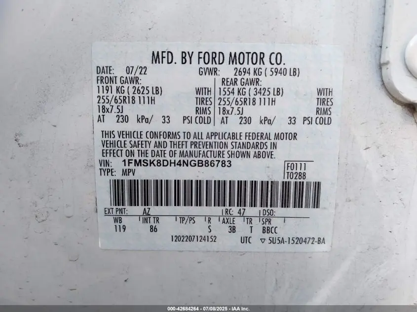 2022 FORD EXPLORER XLT