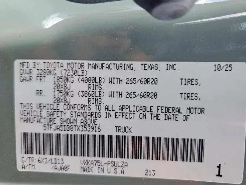 2026 TOYOTA TUNDRA CREWMAX LIMITED  