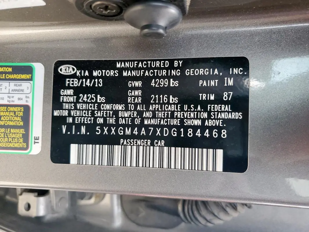2013 KIA OPTIMA LX