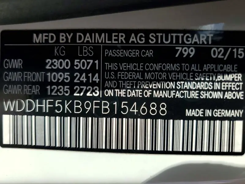 2015 MERCEDES-BENZ E 350  