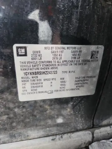 2017 CADILLAC XT5 LUXURY