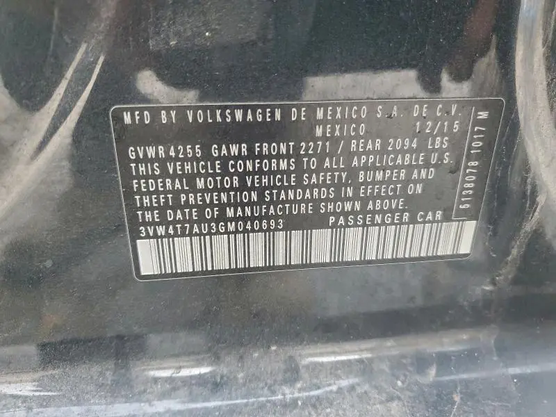 2016 VOLKSWAGEN GTI S/SE  