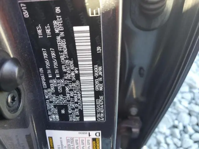 2017 TOYOTA 4RUNNER SR5  