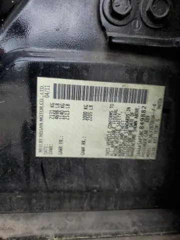 2011 NISSAN MAXIMA S