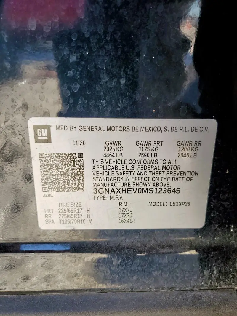 2021 CHEVROLET EQUINOX LS