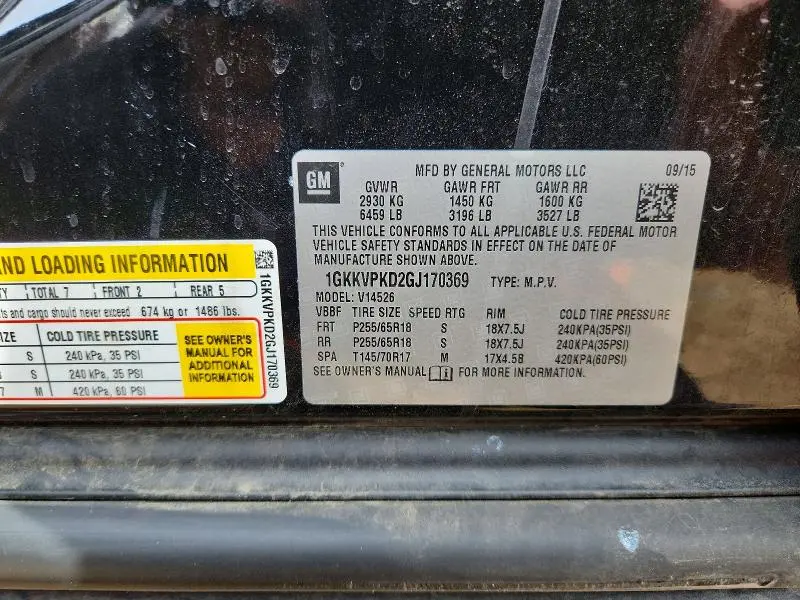 2016 GMC ACADIA SLE  