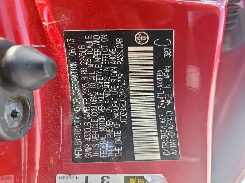 2013 TOYOTA PRIUS V FIVE  