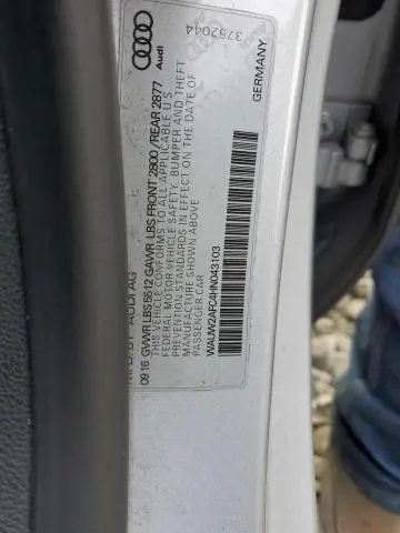 2017 AUDI A7 PREMIUM PLUS  