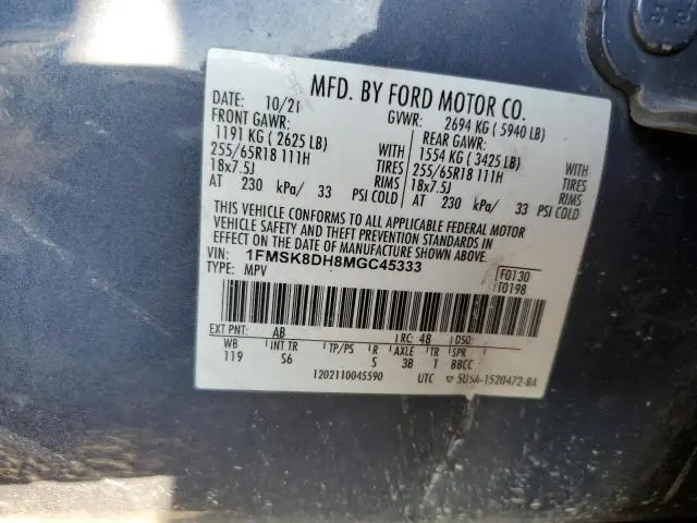 2021 FORD EXPLORER XLT  