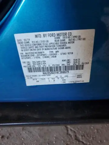 2019 FORD ECOSPORT SE  