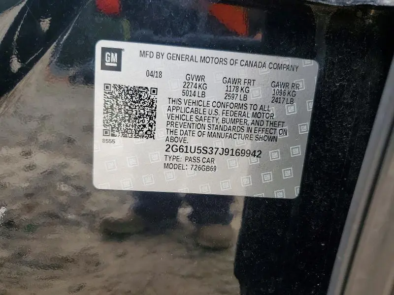 2018 CADILLAC XTS   