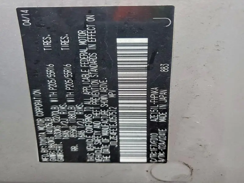 2014 TOYOTA SCION XB   