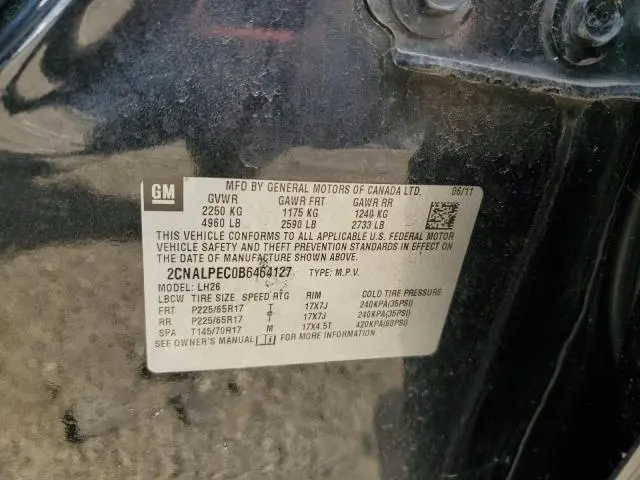 2011 CHEVROLET EQUINOX LT  