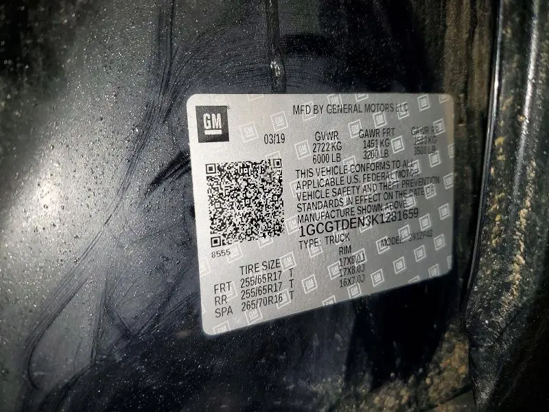 2019 CHEVROLET COLORADO Z71  