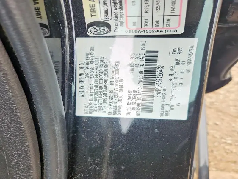 2011 FORD FUSION SE  