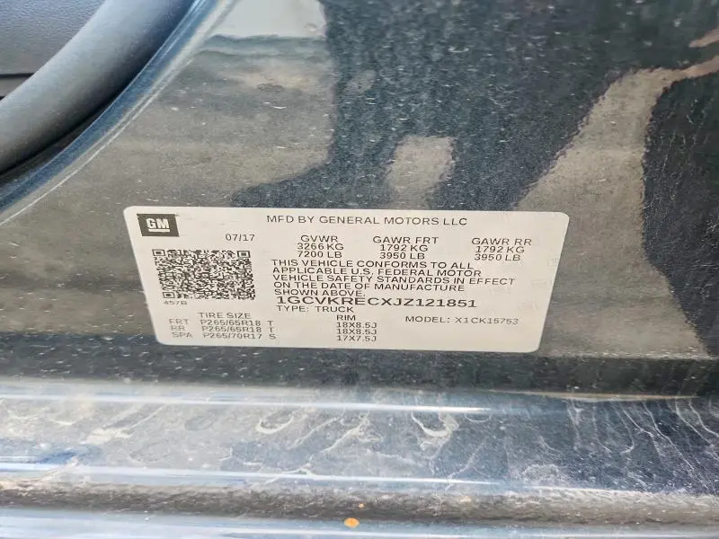 2018 CHEVROLET SILVERADO K1500 LT  