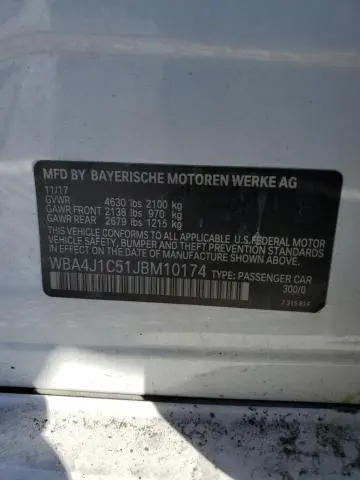 2018 BMW 430I GRAN COUPE  