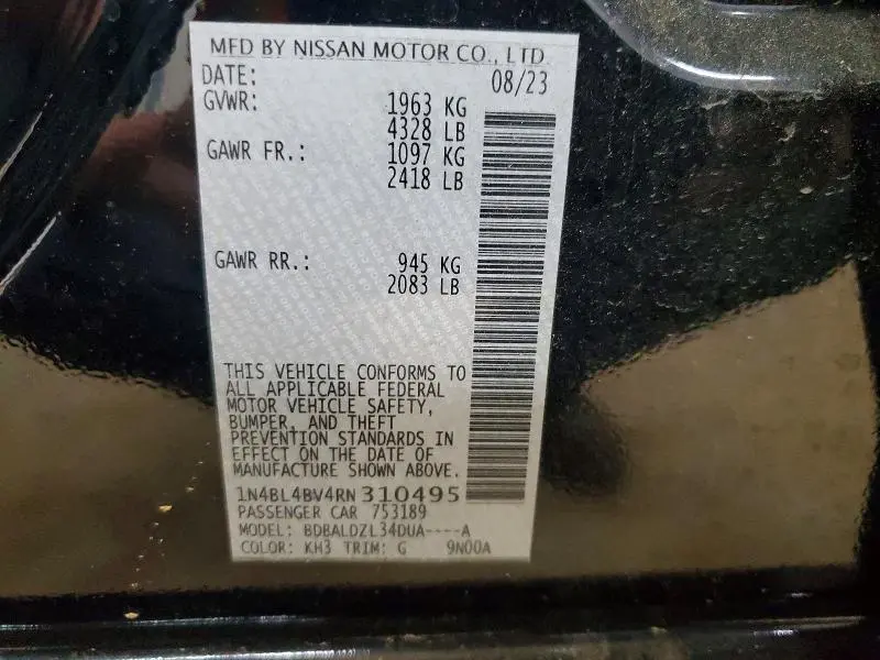 2024 NISSAN ALTIMA S  